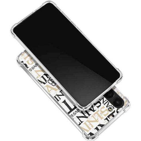NFL New Orleans Saints - Blast Galaxy S24 FE Clear Case